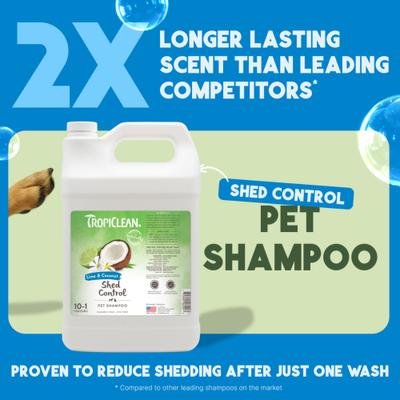 Show full view: TropiClean Lime & Coconut Deshedding Dog Shampoo, 1-gal bottle slide 2 of 11