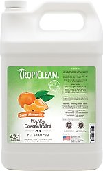 TropiClean Sweet Mandarin Highly Concentrated Dog & Cat Shampoo, 1-gal bottle