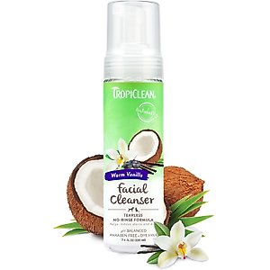 TropiClean Waterless Dog Facial Cleanser, 7.4-fl oz bottle