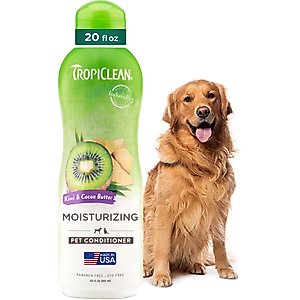 TropiClean Kiwi & Cocoa Butter Detangling & Moisturizing Dog Conditioner, 20-fl oz bottle