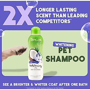 TropiClean Whitening Awapuhi & Coconut Shampoo, 20-fl oz bottle