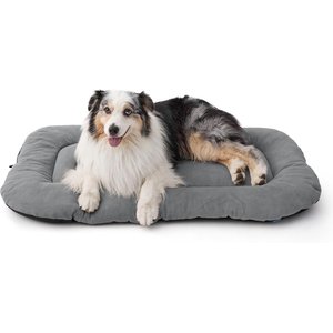 Bedsure Ultra Soft Fleece Thin Washable Dog Crate Mat, Light Grey, XX-Large: 47-in L x 29-in W