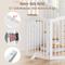 Show in main carousel: Yafylly Foldable Wood 4 Panel Freestanding Dog Gate, White slide 4 of 7