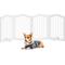 Show in main carousel: Yafylly Foldable Wood 4 Panel Freestanding Dog Gate, White slide 1 of 7