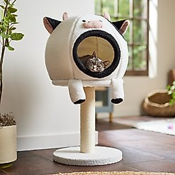Frisco Cow 2-in-1 Cat bed and Condo Scratcher