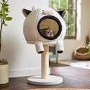 Frisco Cow 2-in-1 Cat Bed and Condo Scratcher