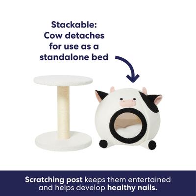 Show full view: Frisco Cow 2-in-1 Cat bed and Condo Scratcher slide 3 of 7