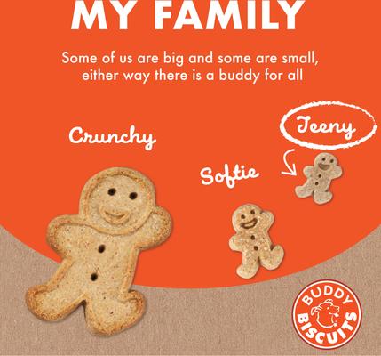 Show full view: Buddy Biscuits Teeny Treats with Peanut Butter Oven Baked Dog Treats, 8-oz box slide 8 of 11