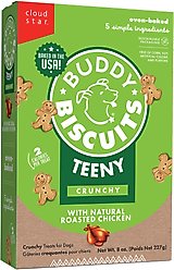 Buddy Biscuits Teeny Treats with Roasted Chicken Oven Baked Dog Treats, 8-oz box