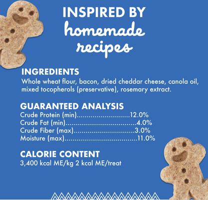 Show full view: Buddy Biscuits Teeny Treats with Bacon & Cheese Dog Treats, 8-oz box slide 3 of 11