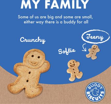 Show full view: Buddy Biscuits Teeny Treats with Bacon & Cheese Dog Treats, 8-oz box slide 8 of 11