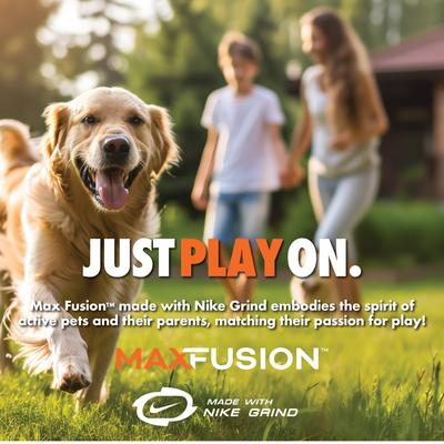 Show full view: Arlee Home & Pet Max Fusion Made with Nike Grind Helix Dog Ball Toy, Blue, Large slide 2 of 10