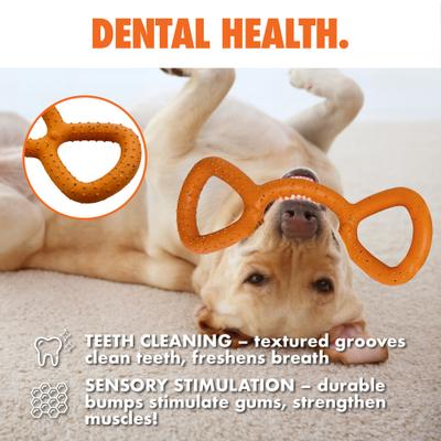 Show full view: Arlee Home & Pet Max Fusion Made with Nike Grind Tug Dog Toy, Orange slide 5 of 10