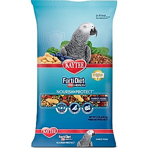 Kaytee Forti-Diet Pro Health Nourish+Protect Parrot Food, 8-lb bag