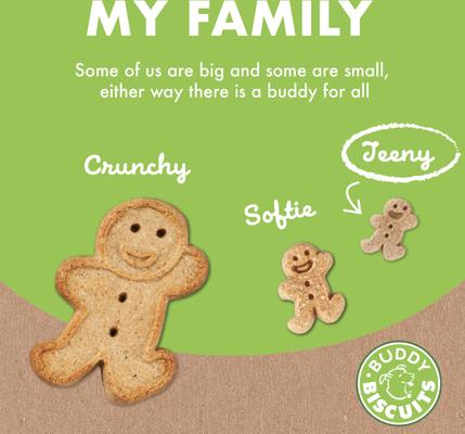 Show full view: Buddy Biscuits Teeny Treats with Roasted Chicken Oven Baked Dog Treats, 8-oz box slide 8 of 11