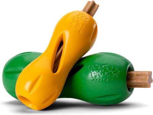 Show full view: West Paw Limited Edition Qwizl Dog Toy, Sunflower, Small slide 6 of 7