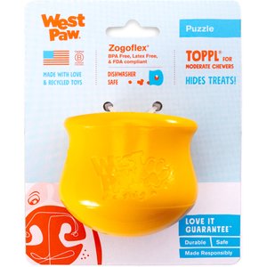 West Paw Limited Edition Toppl Dog Toy, Sunflower, Small
