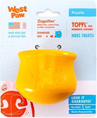 Show full view: West Paw Limited Edition Toppl Dog Toy, Sunflower, Small slide 4 of 8