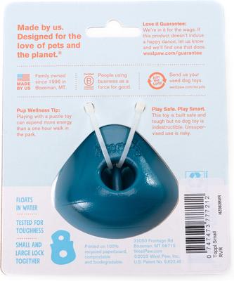Show full view: West Paw Limited Edition Toppl Dog Toy, River, Small slide 5 of 7