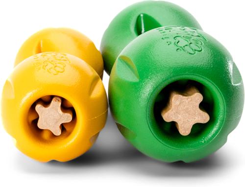 Show full view: West Paw Limited Edition Qwizl Dog Toy, Sunflower, Small slide 2 of 7