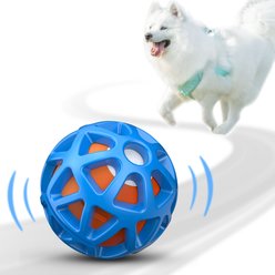 YVE LIFE Automatic Durable Bouncing & Vibrating Interactive Ball Dog Toy with USB Rechargeable, Blue, Medium slide 1 of 8