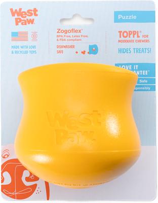 Show full view: West Paw Limited Edition Toppl Dog Toy, Sunflower, Large slide 4 of 7