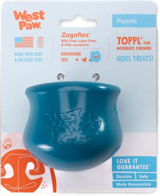 Show full view: West Paw Limited Edition Toppl Dog Toy, River, Small slide 4 of 7