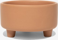 Waggo Uplift Elevated Ceramic Cat & Dog Bowl, Clay, Medium: 4-cup