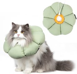 H HIDREAM Cat Cone Recovery Collar, Green, Small slide 1 of 7