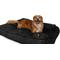 Show in main carousel: Sherry Kline Pet Collection Shaggy Fur Rectangle Pillow Dog Bed, 26-in, Black slide 1 of 5