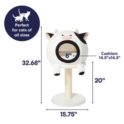 Show full view: Frisco Cow 2-in-1 Cat bed and Condo Scratcher slide 2 of 7