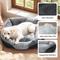 Show in main carousel: Bedsure Square Bolster Dog Bed, Grey, Medium slide 5 of 13