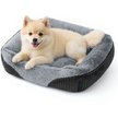 Show in main carousel: Bedsure Square Bolster Dog Bed, Grey, Small slide 1 of 11