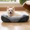 Show in main carousel: Bedsure Square Bolster Dog Bed, Grey, Small slide 1 of 11