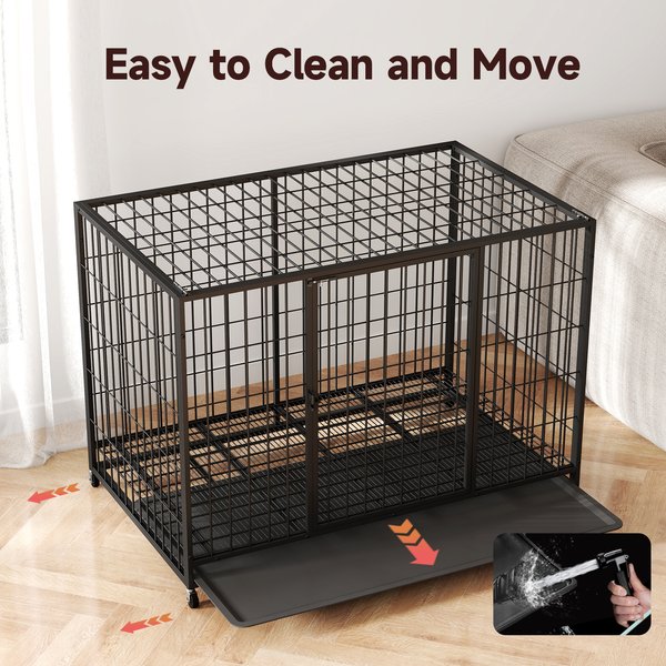 Show full view: Xbrigh HIWOKK Dog Crates, Black, Large slide 3 of 4
