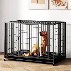 Xbrigh HIWOKK Dog Crates, Black, Large