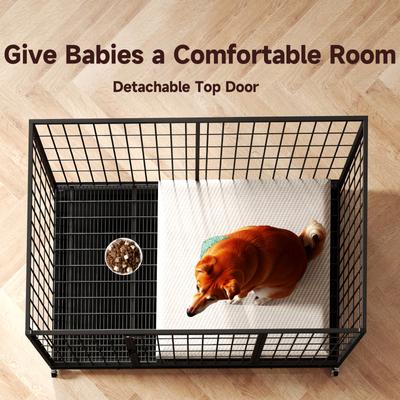 Show full view: Xbrigh HIWOKK Dog Crates, Black, Medium slide 5 of 5