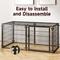 Show in main carousel: Xbrigh HIWOKK Dog Crate, Black, 48 x 23.6 x 23.6-in slide 5 of 5