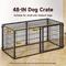 Show in main carousel: Xbrigh HIWOKK Dog Crate, Black, 48 x 23.6 x 23.6-in slide 3 of 5