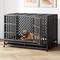 Show in main carousel: Xbrigh HIWOKK Heavy Duty Indestructible Steel Escape Proof Dog Crate, Black, Large slide 1 of 6