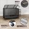 Show in main carousel: Xbrigh HIWOKK Heavy Duty Indestructible Steel Escape Proof Dog Crate, Black, Large slide 2 of 6
