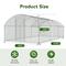 Show in main carousel: Xbrigh Metal Coop Walk-in Roosting Perch Dome Roof Poultry Cage with Waterproof UV Cover, Silver, 19.7 x 10 x 6.4-in slide 4 of 6