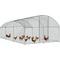 Show in main carousel: Xbrigh Metal Coop Walk-in Roosting Perch Dome Roof Poultry Cage with Waterproof UV Cover, Silver, 19.7 x 10 x 6.4-in slide 1 of 6