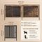 Show in main carousel: Xbrigh Crate for 2 Dogs, Brown, Large:78-in slide 6 of 6