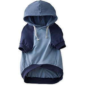 Pet Passion Rocky Comfy Dog Hoodie, Navy Color Block, XX-Small