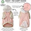 Show in main carousel: Pet Passion Rocky Comfy Dog Hoodie, Pink Color Block, XX-Small slide 3 of 3