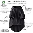 Show in main carousel: Pet Passion Toby Perfect Tee Dog Shirt, Gray Ombre, X-Small, 3 count slide 4 of 5