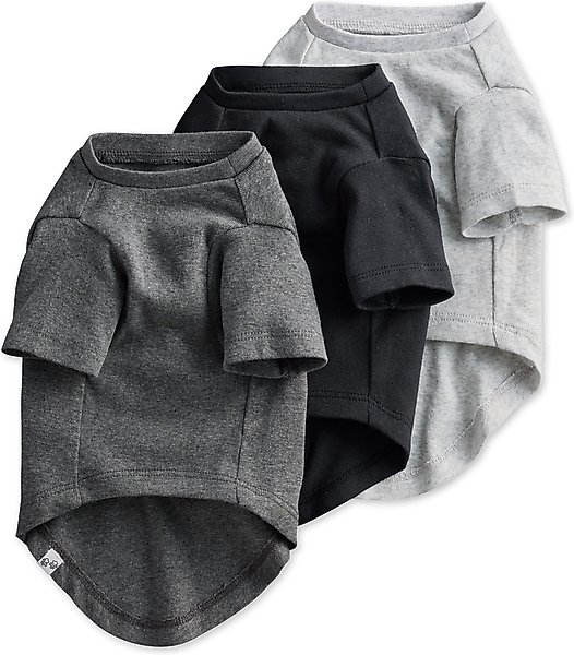 Show full view: Pet Passion Toby Perfect Tee Dog Shirt, Gray Ombre, X-Small, 3 count slide 2 of 5