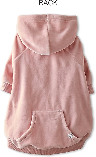Show full view: Pet Passion Cooper Velour Hoodie, Pink, Large slide 3 of 5