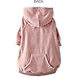 Show in main carousel: Pet Passion Cooper Velour Hoodie, Pink, Large slide 3 of 5